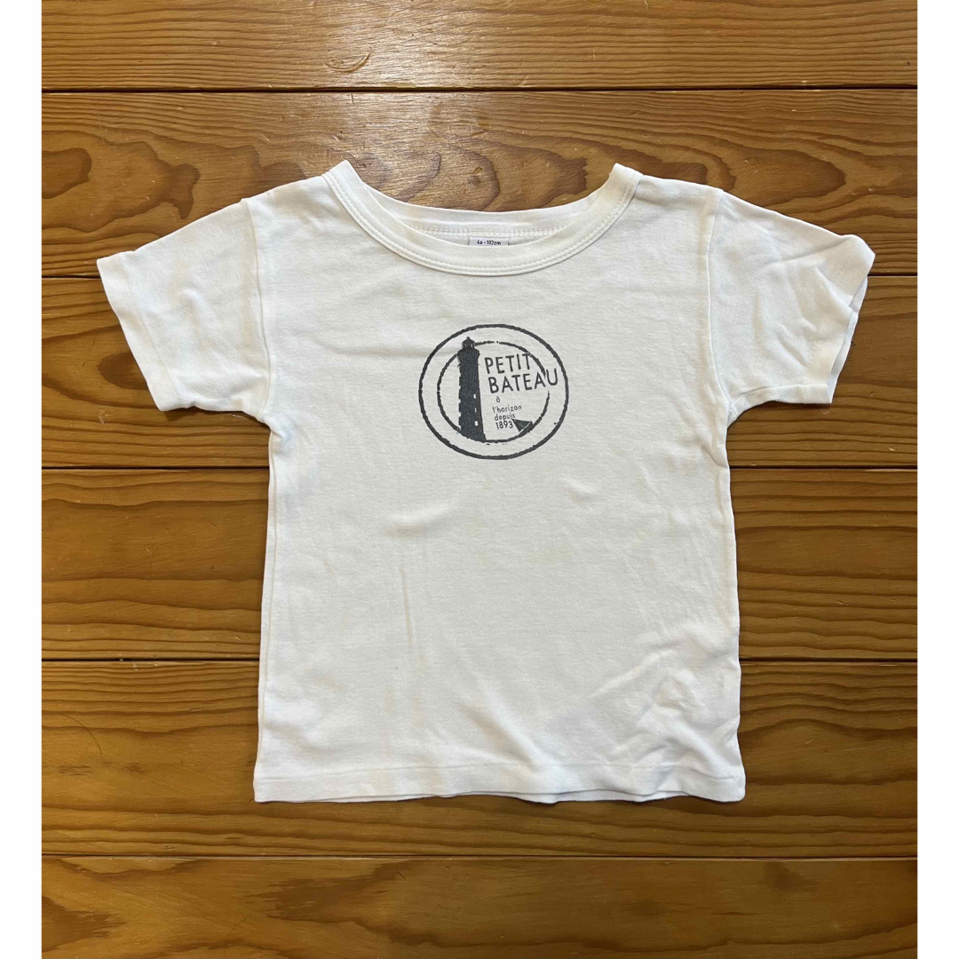 PETIT BATEAU(プチバトー)のPETIT BATEAU プチバトー 半袖Tシャツ カットソー 4ans 102 キッズ/ベビー/マタニティのキッズ服女の子用(90cm~)(Tシャツ/カットソー)の商品写真