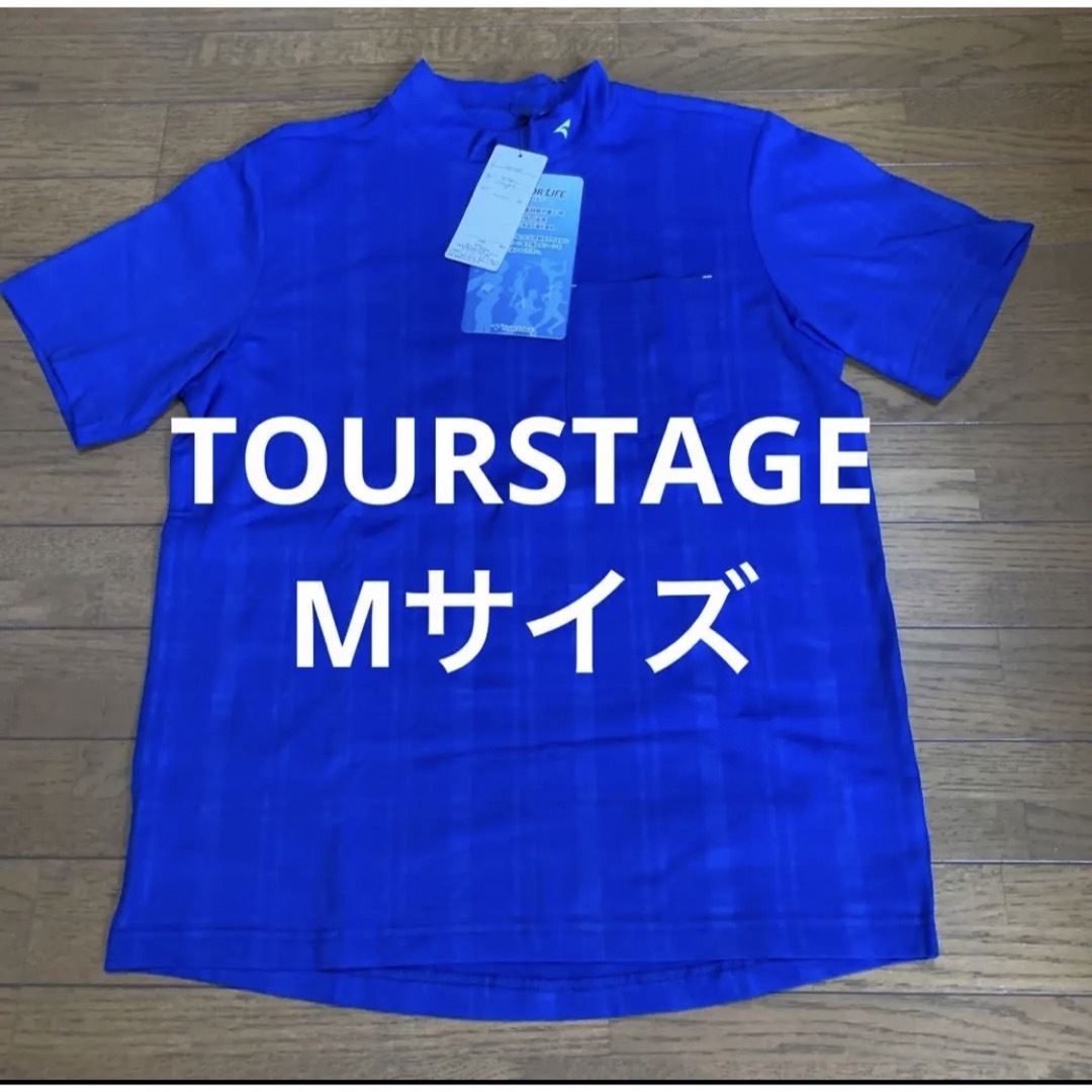 TOURSTAGE - 新品 ツアーステージ TOURSTAGE 半袖 モックネック ブルー