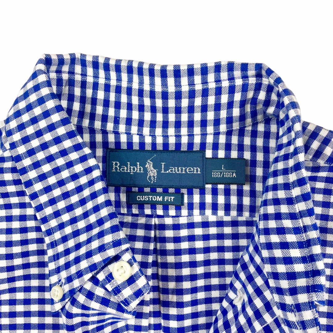 Ralph Lauren(ラルフローレン)の90s Ralph Lauren ラルフローレン ボタンダウン ギンガムチェック メンズのトップス(シャツ)の商品写真