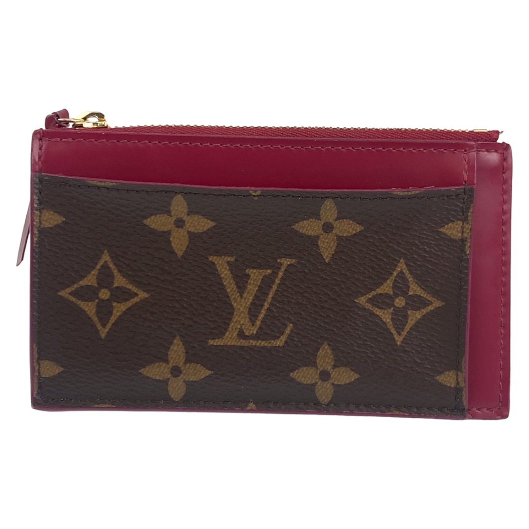 LOUIS VUITTON(ルイヴィトン)の美品 LOUIS VUITTON ルイヴィトン モノグラム ポルト カルト・ジップ ブラウン 茶 ワインレッド 赤 PVC M67889 コインケース カードケース フラグメントケース レディース 403382 【中古】 レディースのファッション小物(パスケース/IDカードホルダー)の商品写真