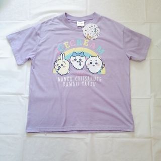 チイカワ(ちいかわ)の【新品】アイスクリーム　150　パープル　ちいかわ　Tシャツ　ハチワレ　うさぎ(Tシャツ/カットソー)