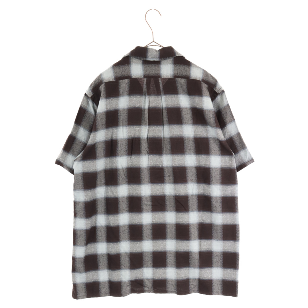 SUGARHILL シュガーヒル 23SS OMBRE PLAID HALF SLEEVE BLOUSE 23SSSH04  オリジナルオンブレチェックシャツ ブラック/ネイビー