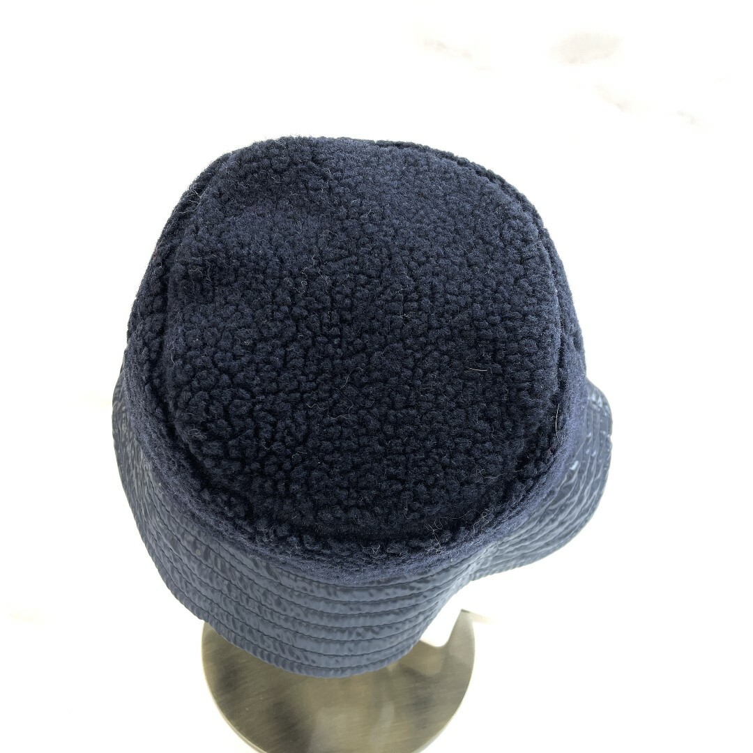 【新品未使用】モンクレール　バケットハット　バケハ　ネイビー　Sサイズ 新品未使用 モンクレール キッズ バケットハット バケハ