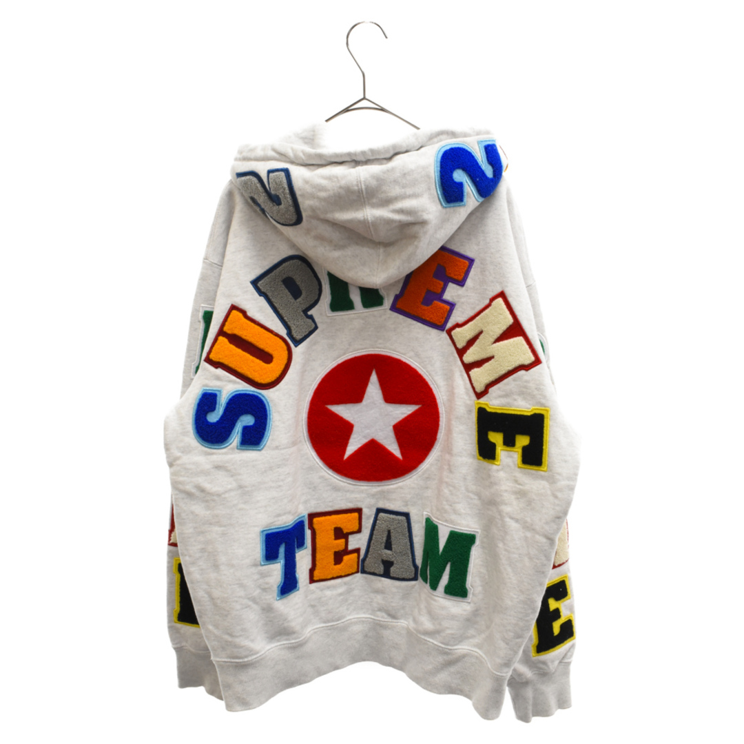 SUPREME シュプリーム 22SS Team Chenille Hooded Sweatshirt チーム シェニール フーデッド スウェットシャツ プルオーバーパーカー マルチカラー635センチ身幅