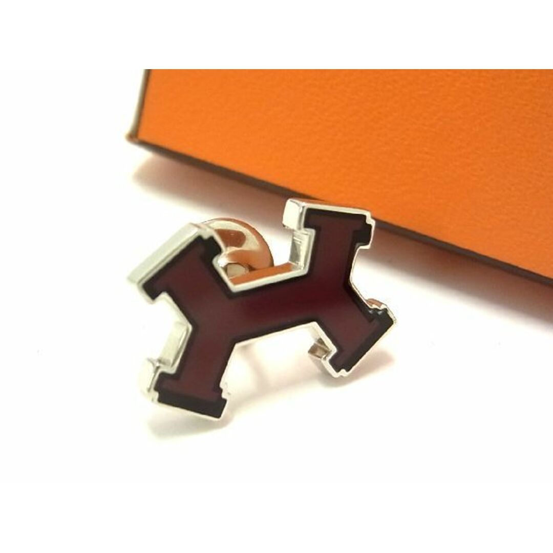 ■新品■未使用■ HERMES エルメス ストリートH ピンブローチ ピンバッジ アクセサリー ブラウン系 AN8484 | フリマアプリ ラクマ