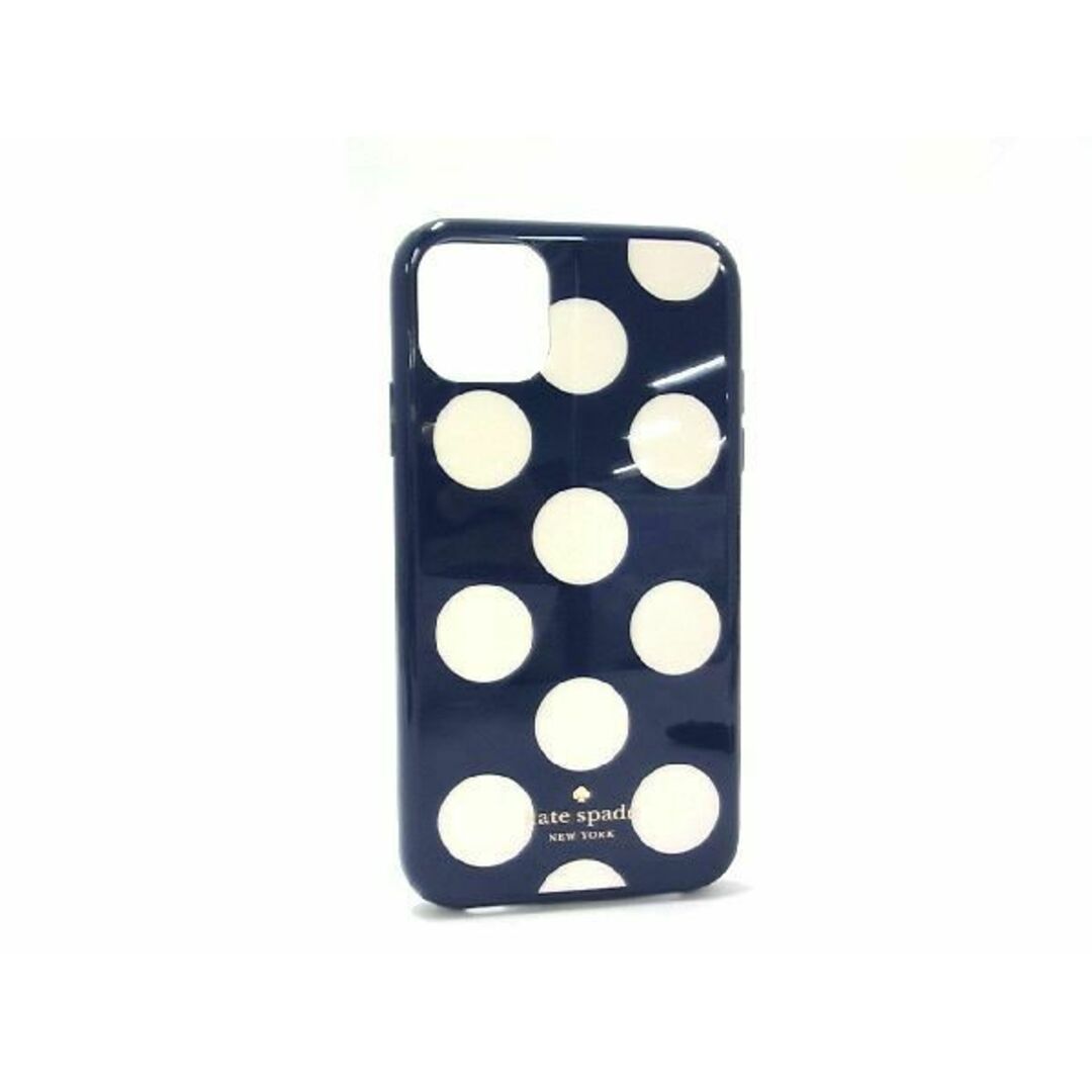 kate spade new york(ケイトスペードニューヨーク)の■新品■未使用■ kate spade ケイトスペード WIR00063 ドット柄 水玉 iPhone11対応 アイフォンケース スマホケース ネイビー系 BG1361  レディースのアクセサリー(その他)の商品写真