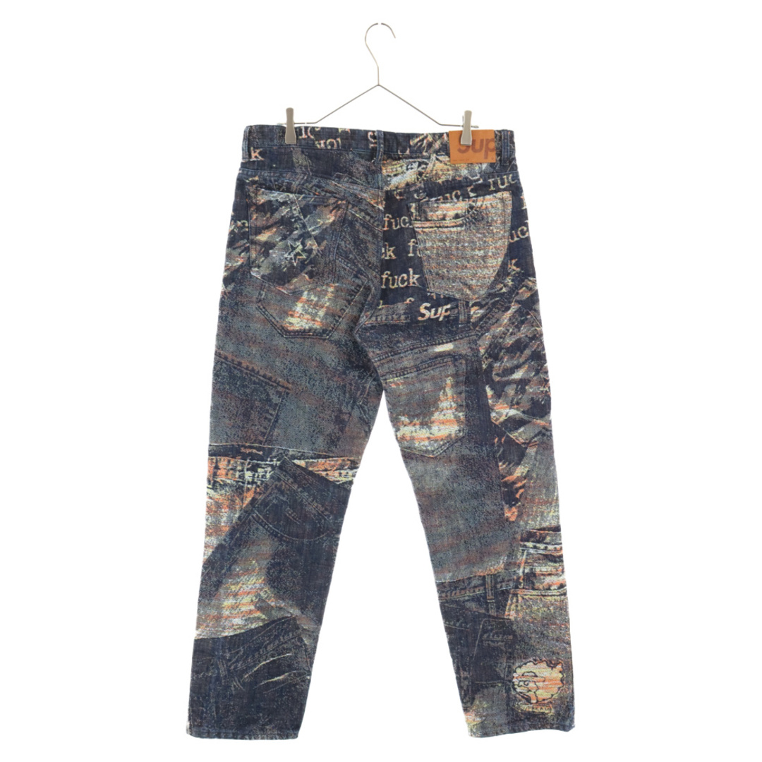 SUPREME シュプリーム 23SS Archive Denim Jacquard Regular Jean ジャガード 総柄 レギュラー  デニムパンツ ジーンズ インディゴ