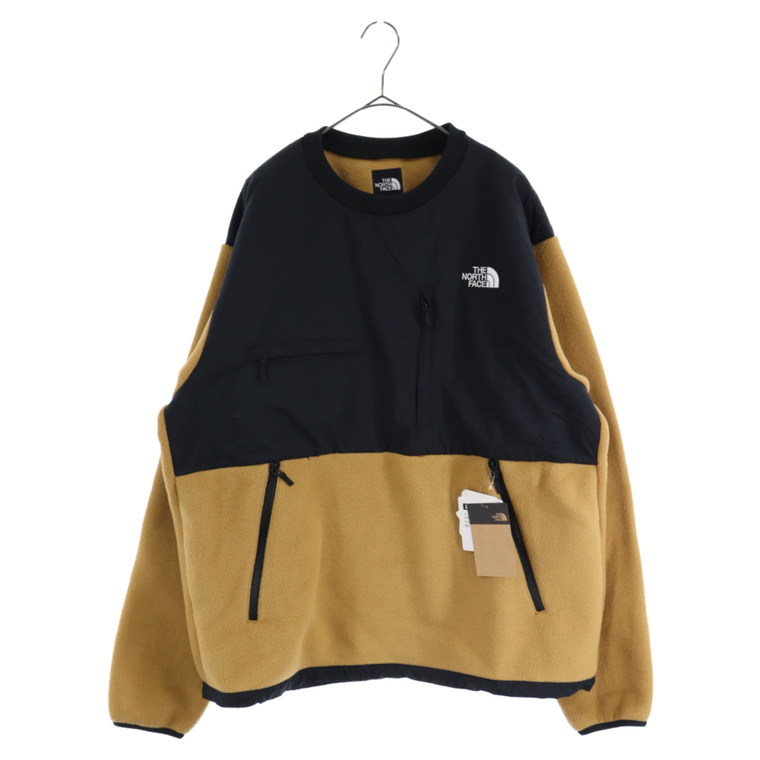 THE NORTH FACE ザノースフェイス Denali Crew デナリクルーフリースプルオーバートップ NA72230R ブラック/キャメル