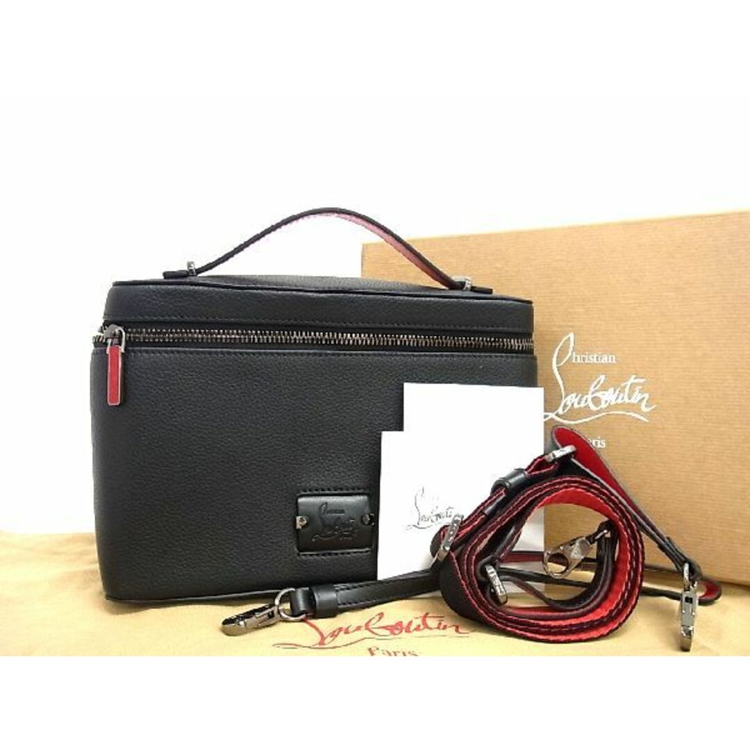 ■新品■未使用■ Christian Louboutin クリスチャンルブタン キピドック レザー 3WAY ハンドバッグ ショルダーバッグ ブラック系 AQ3025