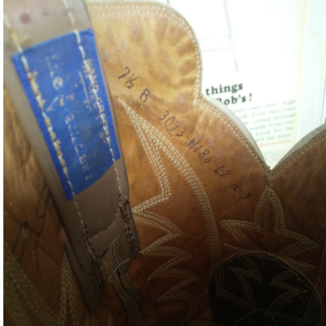 メキシコ製のウエスタンブーツ オールレザー レディースの靴/シューズ(ブーツ)の商品写真