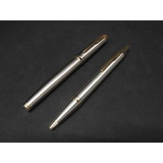 パーカー(Parker)の■極美品■ PARKER パーカー 万年筆 ボールペン 筆記用具 文房具 ステーショナリー 2点セット シルバー系×ゴールド系 AR2241 (ペン/マーカー)