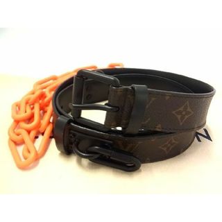 ルイヴィトン(LOUIS VUITTON)の■極美品■ LOUIS VUITTON ルイヴィトン MP228 モノグラム サンチュール シグネチャー 35MM チェーン ベルト ブラウン系 AQ2824 (その他)