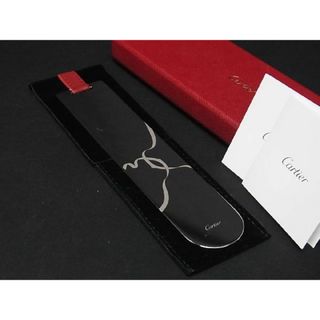 カルティエ(Cartier)の■新品■未使用■ Cartier カルティエ レザー ブックマーカー 栞 しおり ステーショナリー メンズ レディース シルバー系 AR2056 (その他)