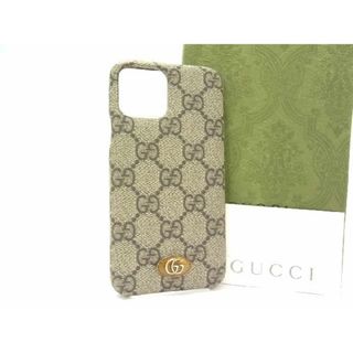 グッチ(Gucci)の■美品■ GUCCI グッチ 623093 GG柄 PVC iPhone 11pro対応 iPhoneケース アイフォンケース スマホケース ブラウン系 AP3431 (その他)