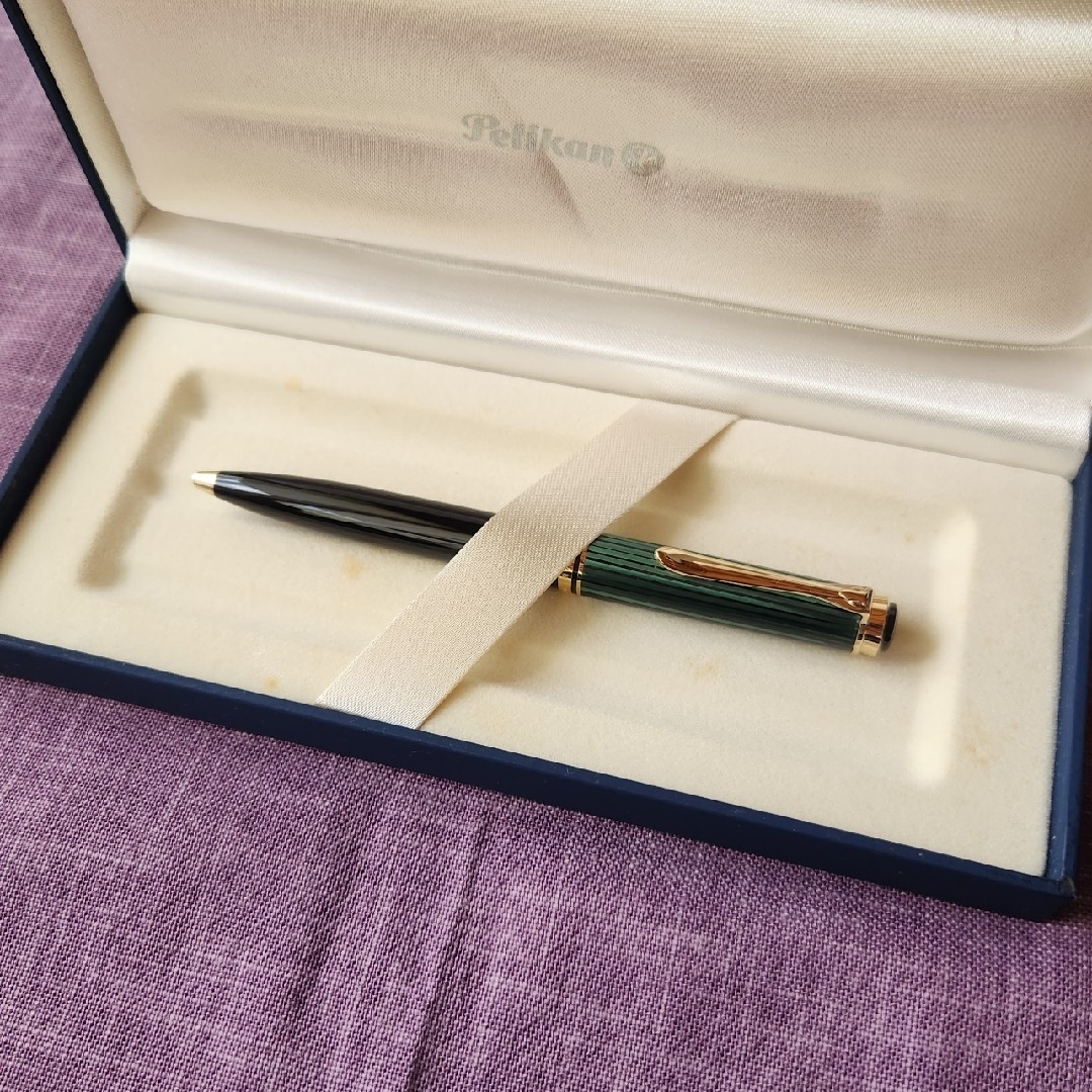 Pelikan - ペリカン ボールペン スーベレーン K600 グリーンストライプ