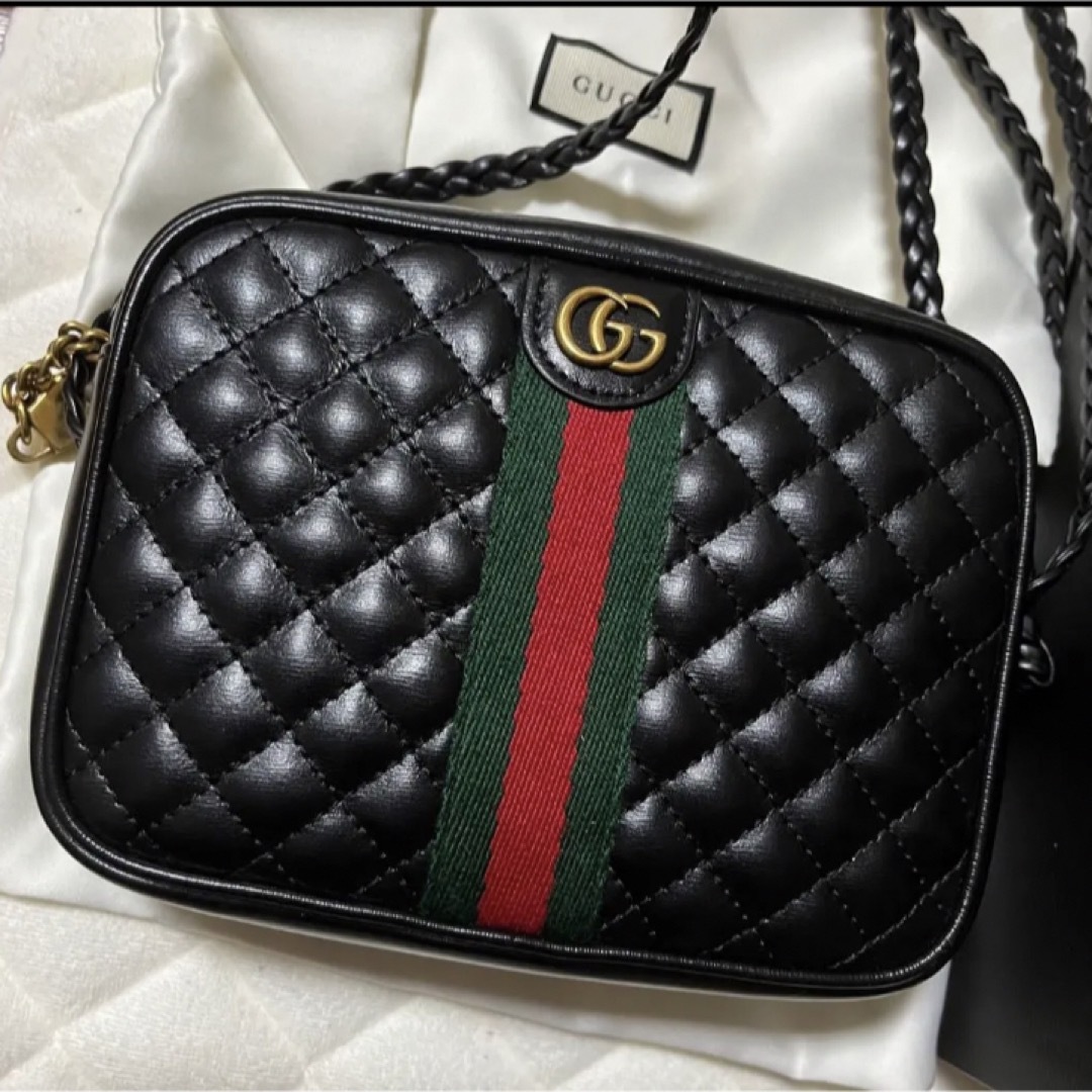 Gucci(グッチ)のGUCCI キルティング　ショルダーバック　ggマーモント レディースのバッグ(ショルダーバッグ)の商品写真
