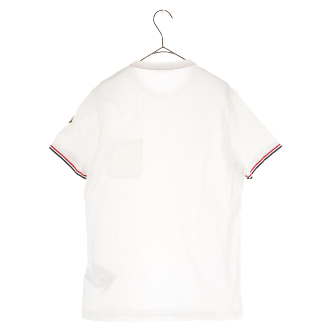 MONCLER モンクレール MAGLIA T-SHIRT 袖ラインデザイン 半袖Tシャツ ホワイト C10918019800