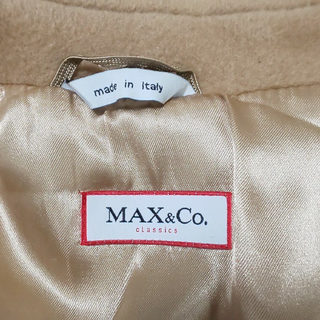 Max & Co. - 【極美品/伊製】MAX&Co. カシミヤブレンド ベルト付ウール