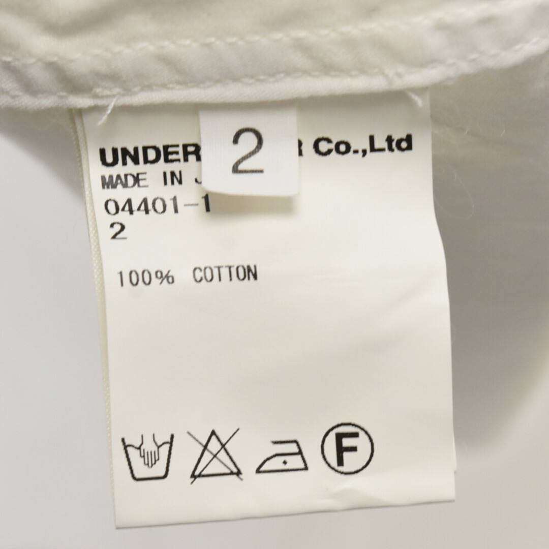 UNDERCOVER アンダーカバー 15SS プルオーバー バンドカラーシャツ 長袖 ホワイト O4401-1