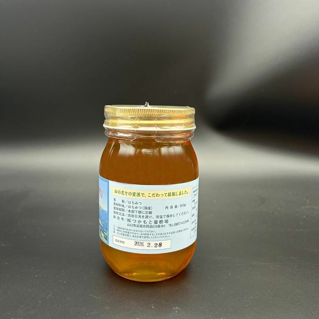 つかもと はちみつ 完熟 生 国産 純粋蜂蜜 無添加 非加熱 600g 3個