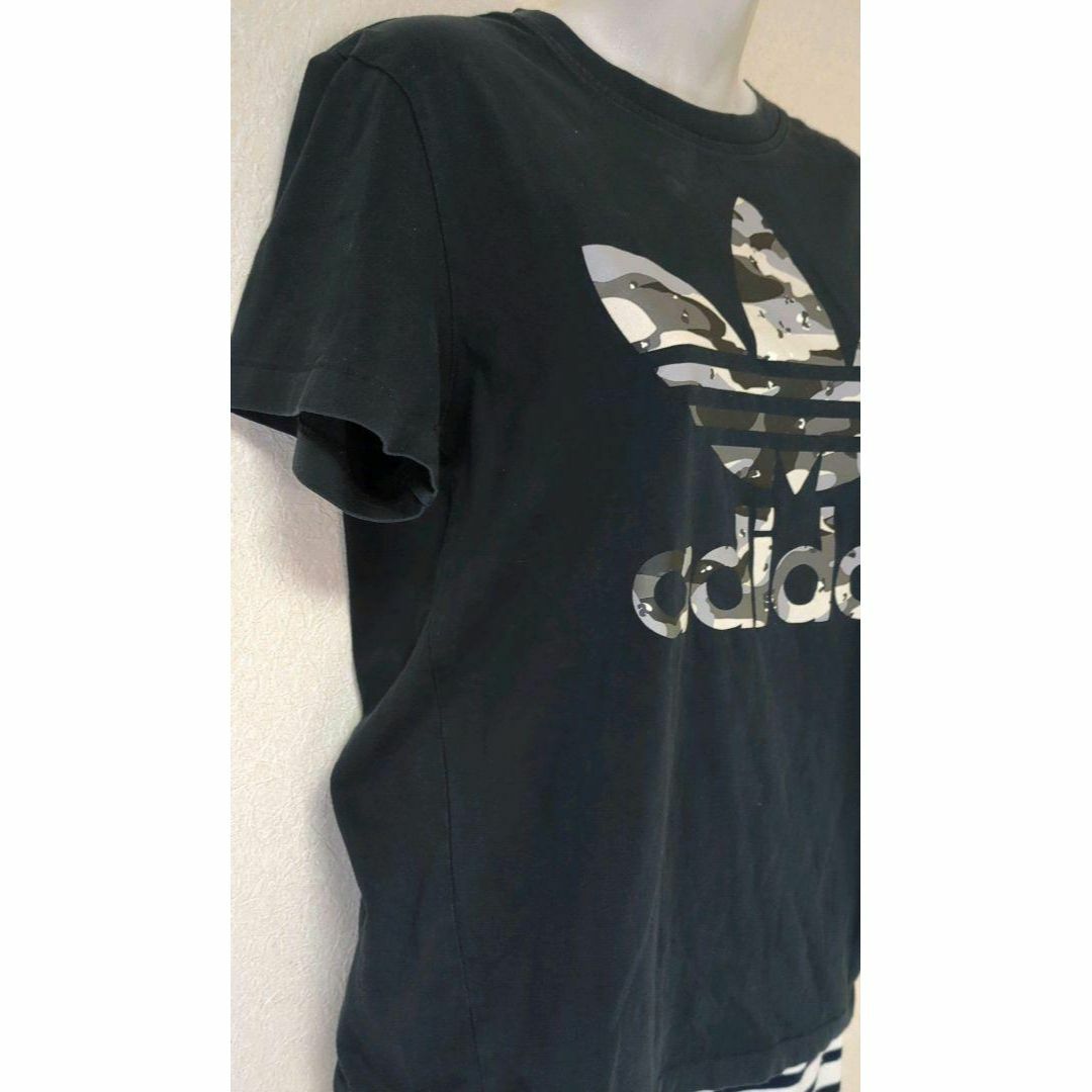 adidas(アディダス)の★adidas★ Big トレフォイルロゴ プリント レディース XSサイズ レディースのトップス(Tシャツ(半袖/袖なし))の商品写真