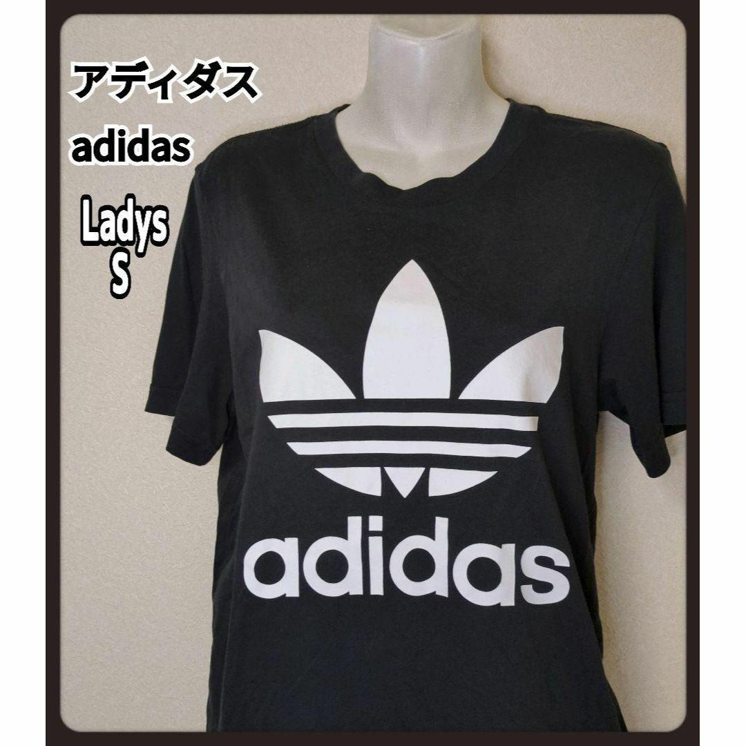 adidas(アディダス)の★adidas★オリジナル  トレフォイル ビッグ ロゴ レディース Sサイズ レディースのトップス(Tシャツ(半袖/袖なし))の商品写真