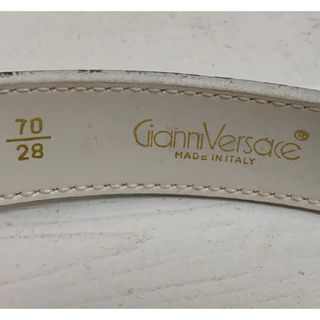 Gianni Versace - GIANNI VERSACE 80s ITALY製 装飾付クロコ型押レザー