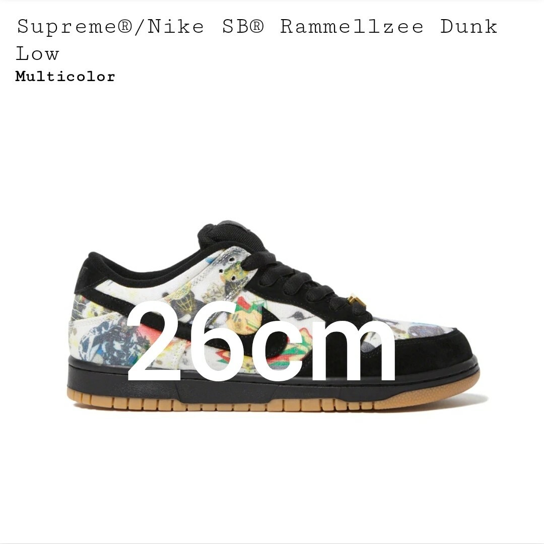 Supreme®/Nike SB® Rammellzee Dunk 26cm