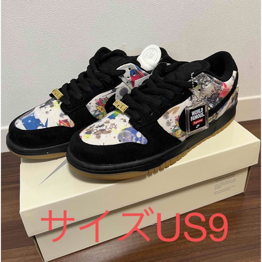 27.0 supreme NIKE SB DUNK rammellzee us9メンズ