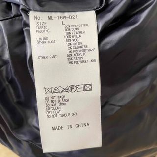 マーク&ロナ ダウン ML-16W-D21/切替ダウンジャケット マーク&ロナ ダウン ML-16W-D21/切替ダウンジャケット