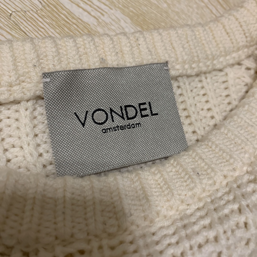 ☆VONDEL フォンデル 白 綿ニット