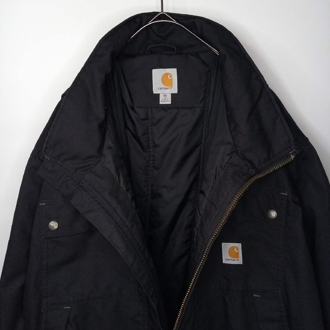 carhartt(カーハート)のカーハート　シンサレート　中綿　ジャケット　ダック地　オーバーサイズ　ブラック メンズのジャケット/アウター(ダウンジャケット)の商品写真