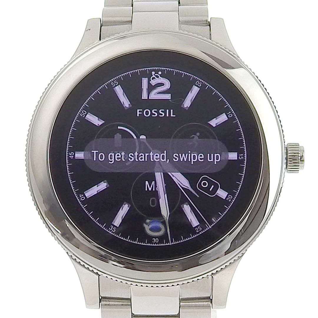 【本物保証】 箱・保付 超美品 フォッシル FOSSIL Qベンチャー メンズ ワイヤレス充電 腕時計 タッチスクリーン FTW6003 希少 レア