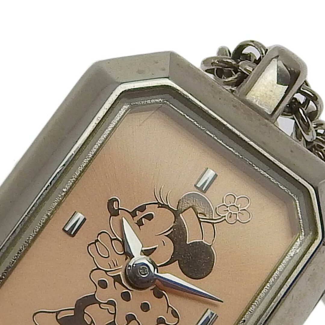 ALBA(アルバ)の【本物保証】 超美品 アルバ ALBA  レディース クォーツ 電池 腕時計 SS ディズニー ミニー ピンク文字盤 Y150 5H80 希少 レア レディースのファッション小物(腕時計)の商品写真