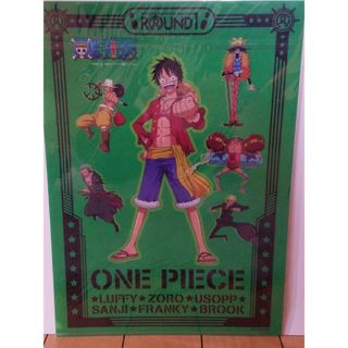 ワンピース(ONE PIECE)のONE PIECE ワンピース クリアファイル　ラウンドワンROUND1未開(キャラクターグッズ)