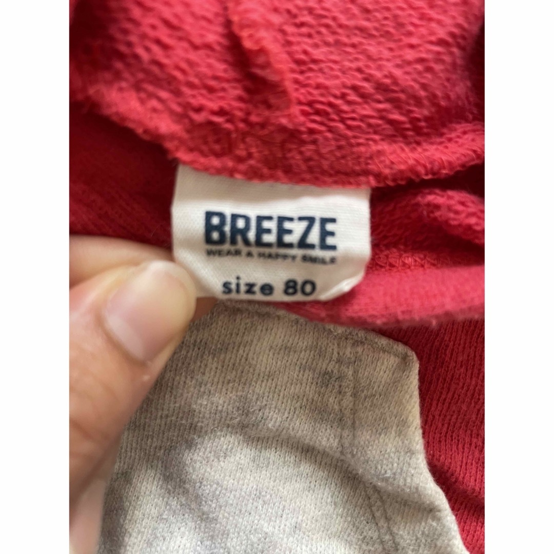 BREEZE(ブリーズ)のbreezeのフード付きトレーナー（スヌーピー） キッズ/ベビー/マタニティのベビー服(~85cm)(トレーナー)の商品写真