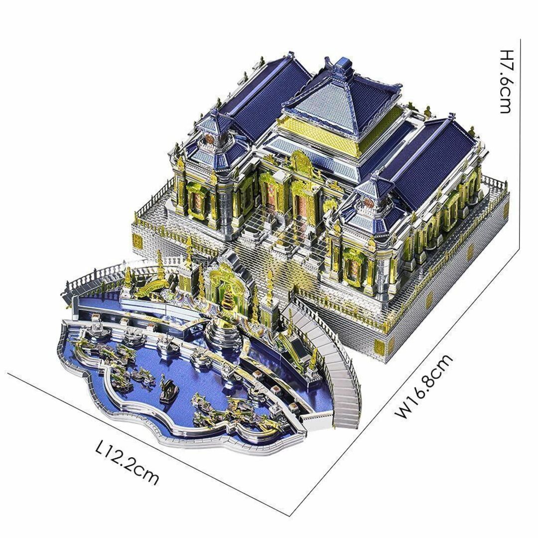 立体パズル 組立キット メタルパズル メタリックナノパズル 円明園 レーベンウッ
