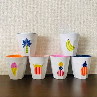 Rice コップ ×4 イラスト