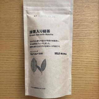 ムジルシリョウヒン(MUJI (無印良品))の抹茶入り緑茶　ティーバッグ　10袋　無印良品(茶)