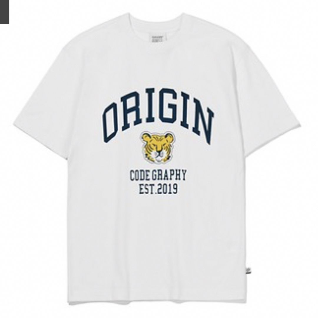CODEGRAPHY [CGP] オリジン トラ ロゴ  半袖TシャツWHITE