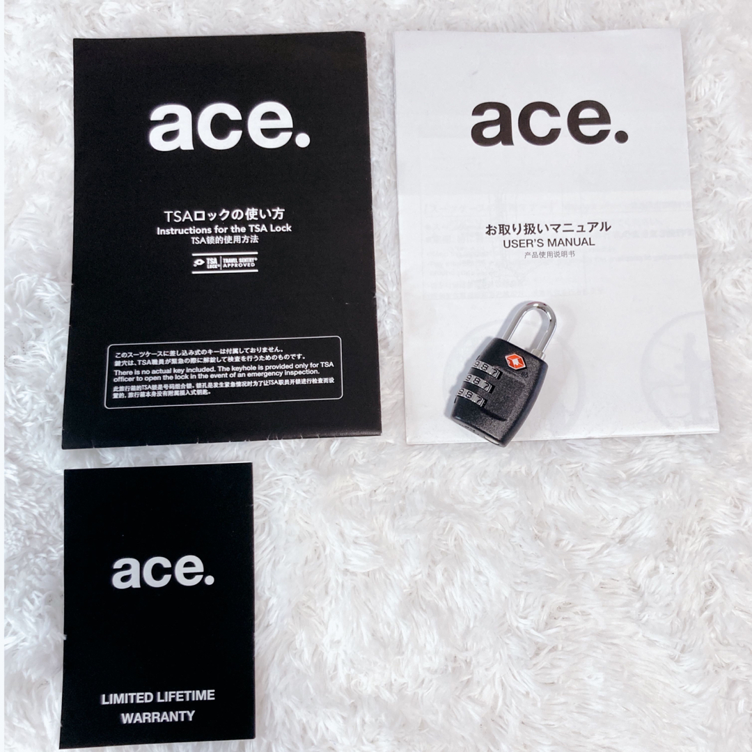 【美品】ace. TSAロック エース キャリーバッグ スーツケース 2way