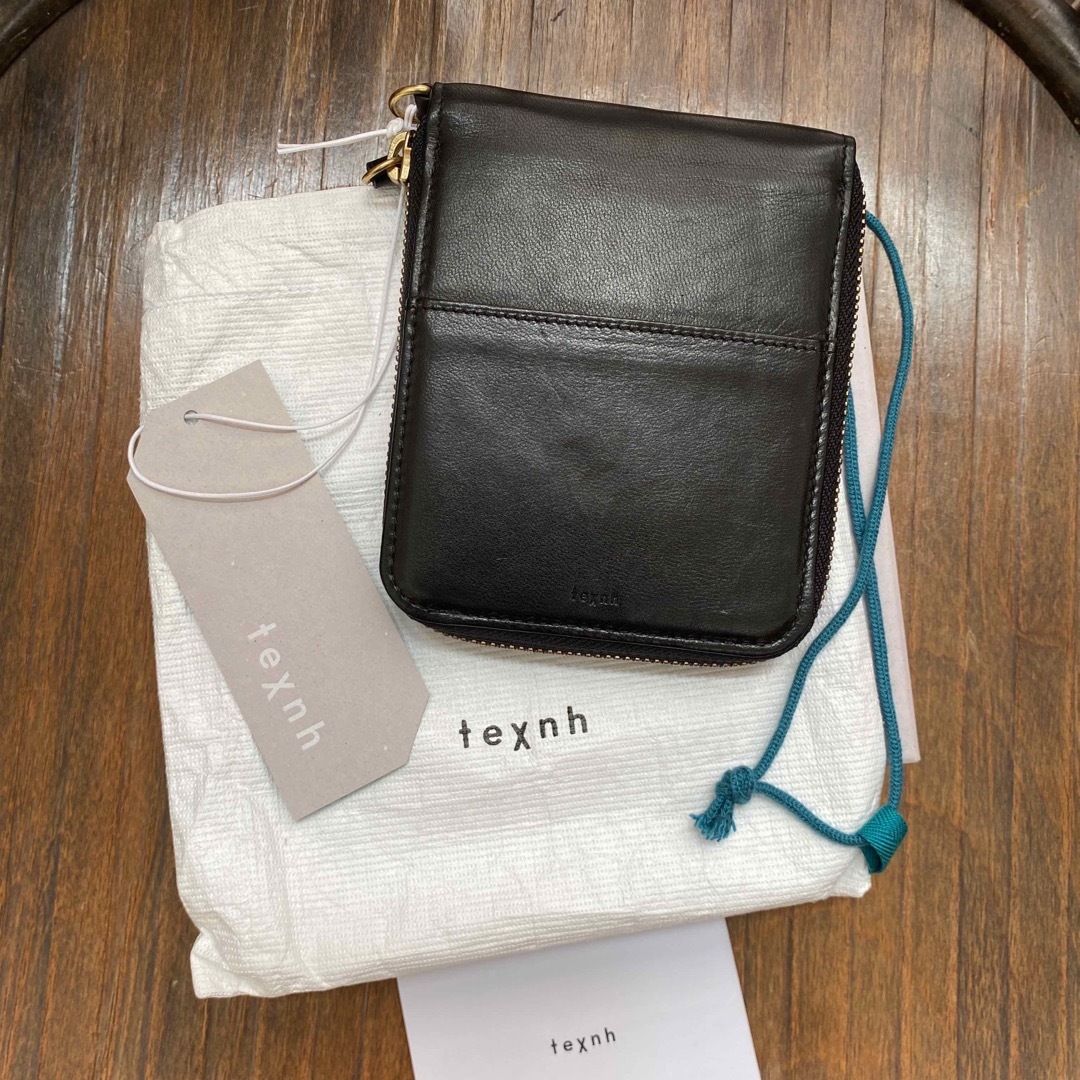 新品未使用 texnh | テクネ FOLD WALLET #BLACK 　財布 1