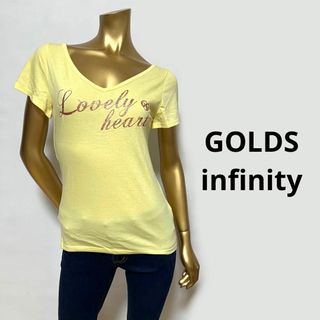 【3051】GOLDS infinity 背中見せ Tシャツ M Vネック