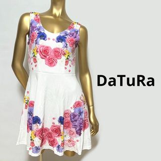 ダチュラ(DaTuRa)の【3056】DaTuRa 花柄 ワンピース F(ミニワンピース)