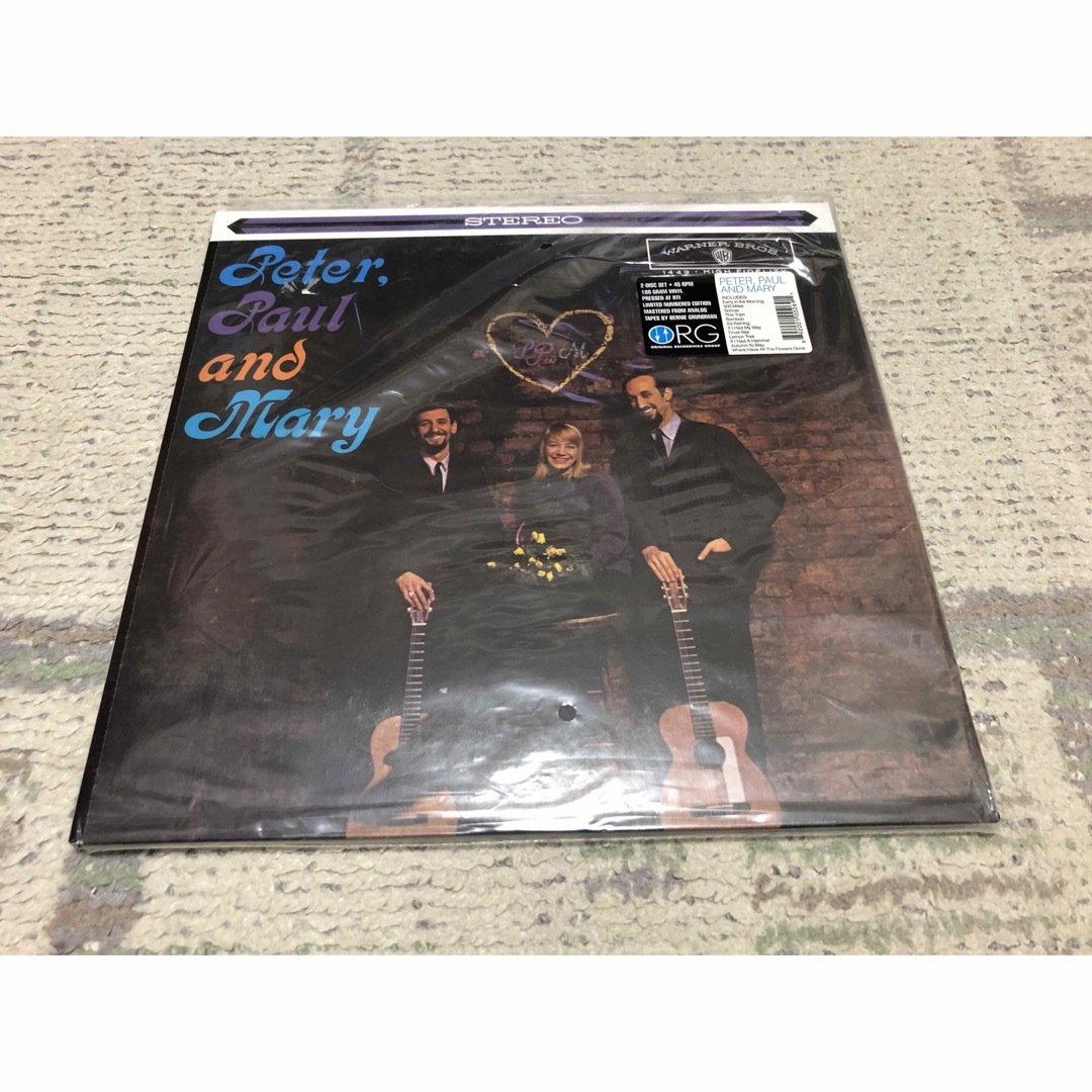 ORG Peter, Paul And Mary 45rpm 2LP 高音質