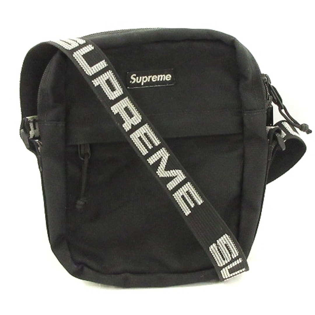 18SS Supreme シュプリーム Shoulder Bag Black黒