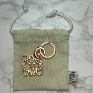 LOEWE - ロエベ LOEWE アナグラム キーリング ローズゴールド 現行販売