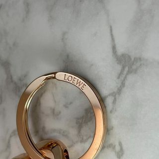 LOEWE - ロエベ LOEWE アナグラム キーリング ローズゴールド 現行販売
