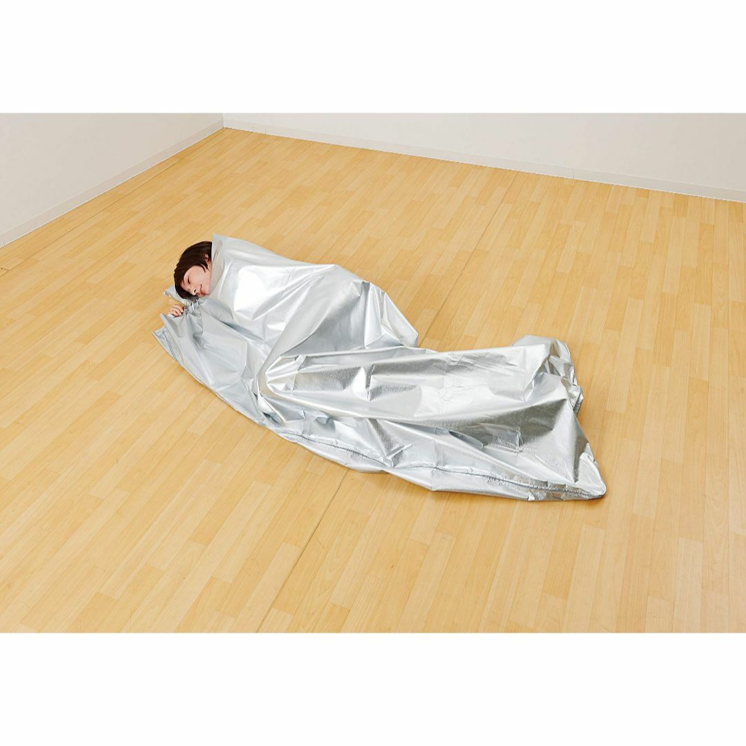 コジット 防災 寝袋 3ｗａｙコンパクトアルミ寝袋 シルバー サイズ:幅187× 2