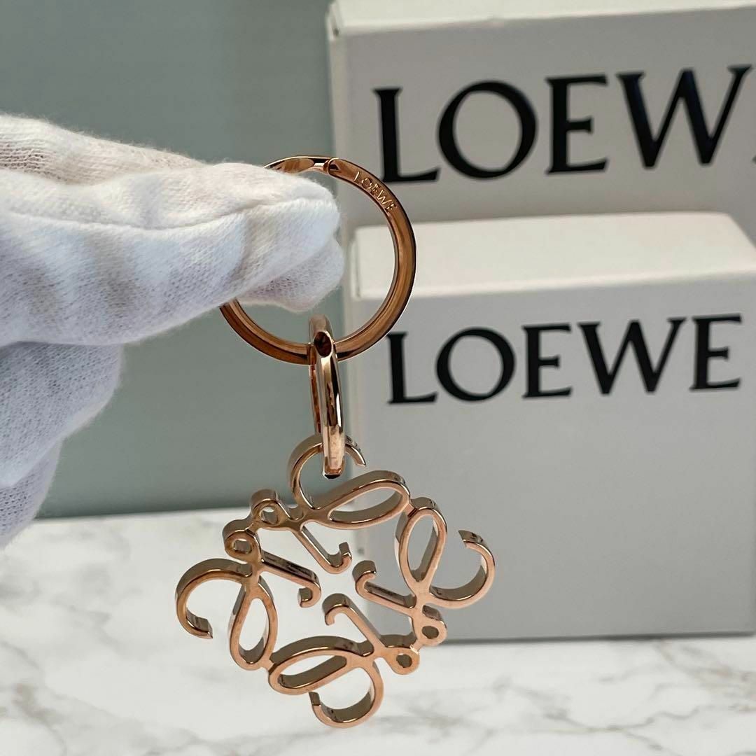 LOEWE ロエベ アナグラム キーリング ローズゴールド  現行販売モデル